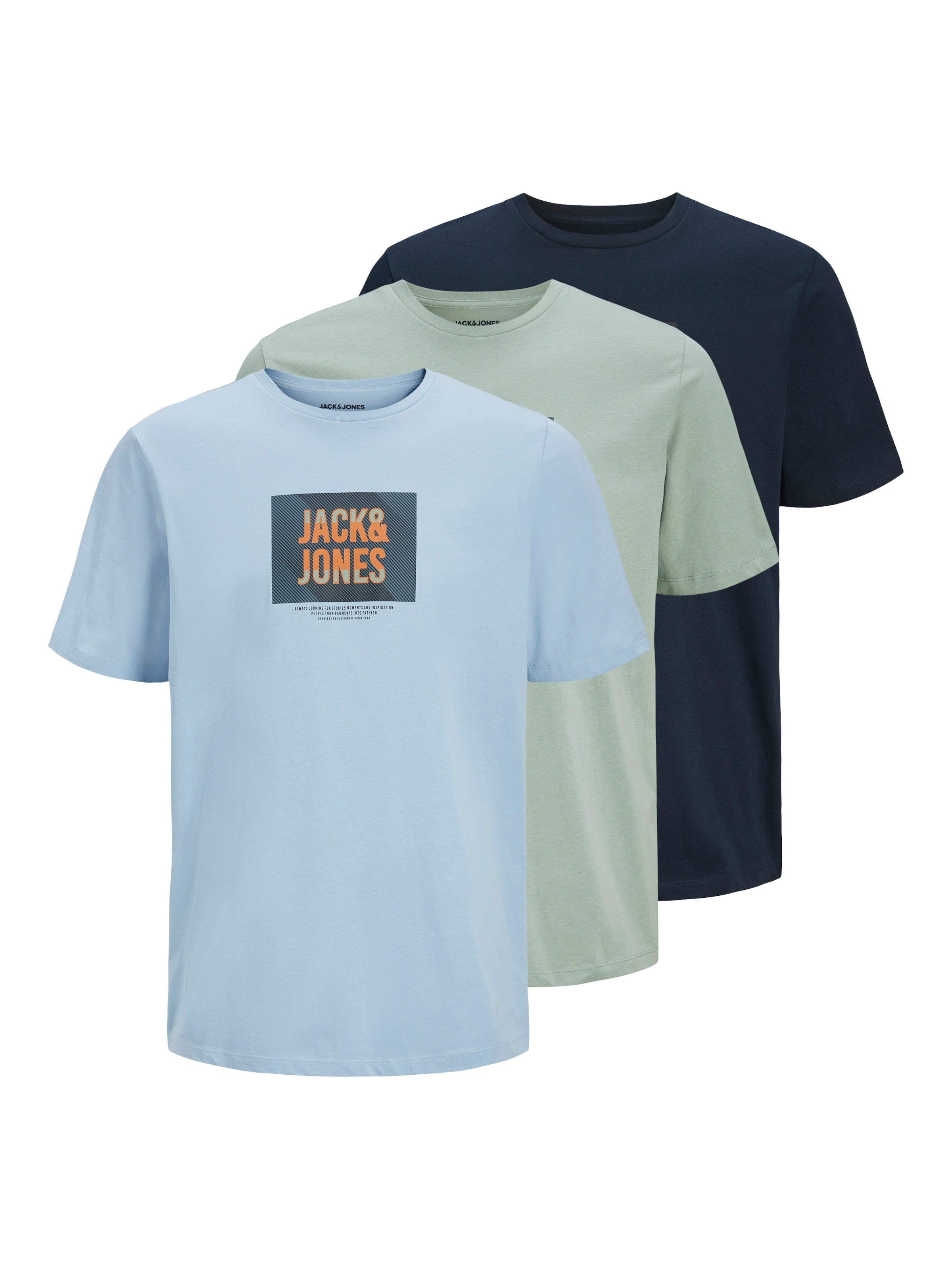 JACK & JONES Μπλουζάκι 'JJHudson' σε μπλε: μπροστά
