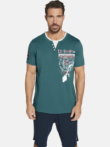 T-Shirt ' Peder ' Jan Vanderstorm en bleu : devant