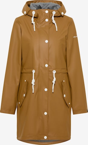 DreiMaster Maritim Raincoat in Brown: front