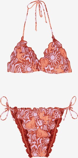 Scalpers Bikini in de kleur Abrikoos / Rosa / Roestrood, Productweergave