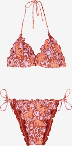 rozā Scalpers Trijstūra formas Bikini: no priekšpuses
