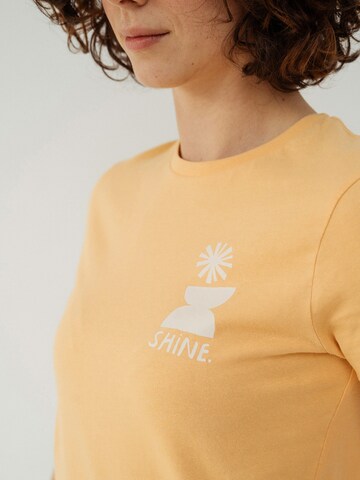 Kultgut Shirt 'Shine'‌‌‌‌‌‌‌‌‌‌ in Gelb
