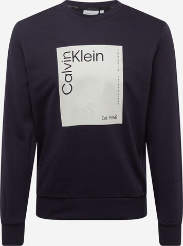 Calvin Klein Sweatshirt in Blue: front