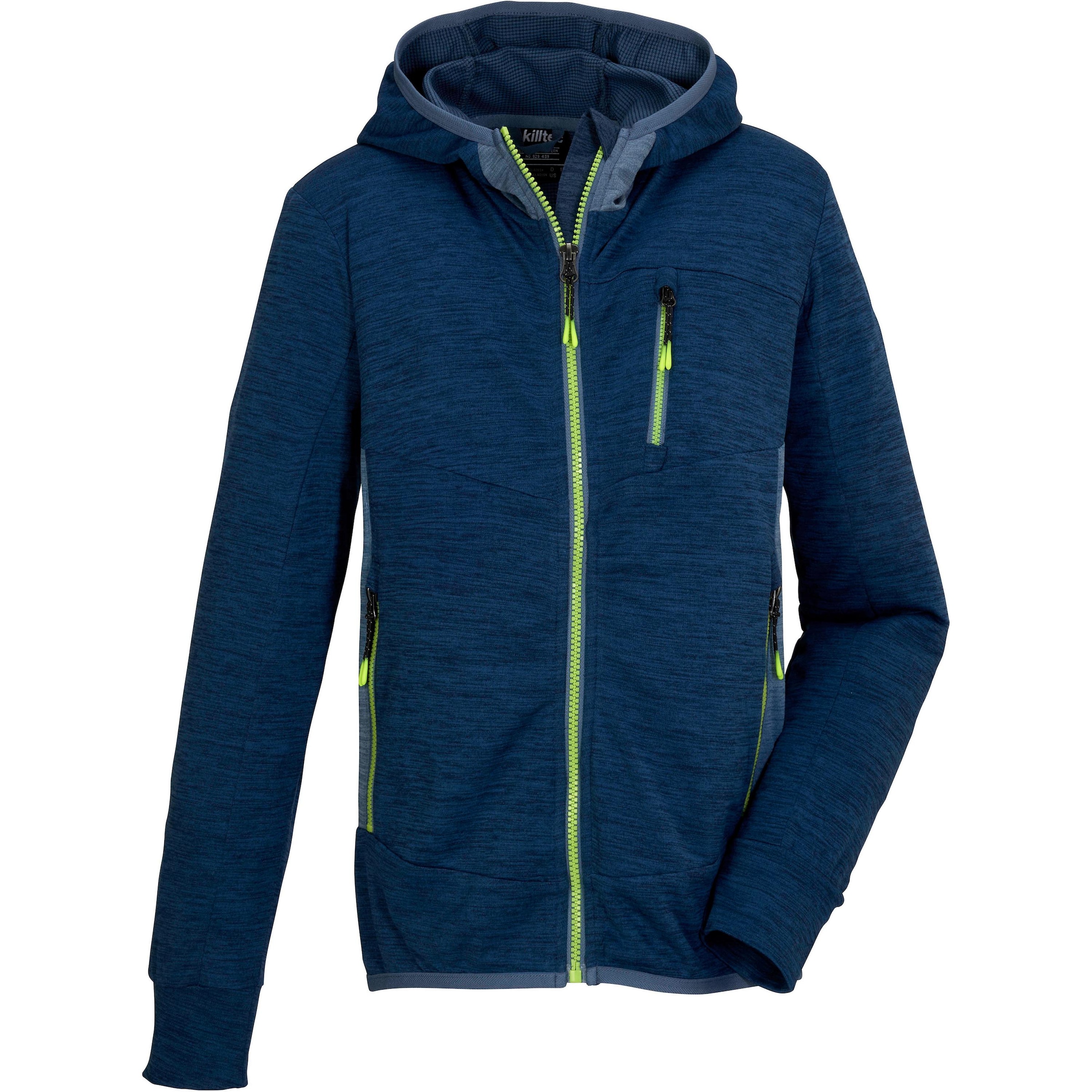 KILLTEC Athletic Fleece Jacket 'KOS 159' in Blue: front