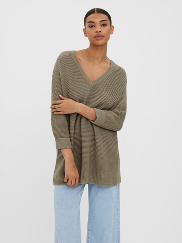 VERO MODA Pullover 'LEANNA' i grøn: forside