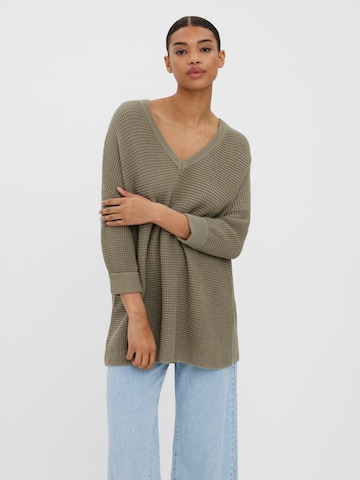 VERO MODA Sweater 'LEANNA' in Green: front