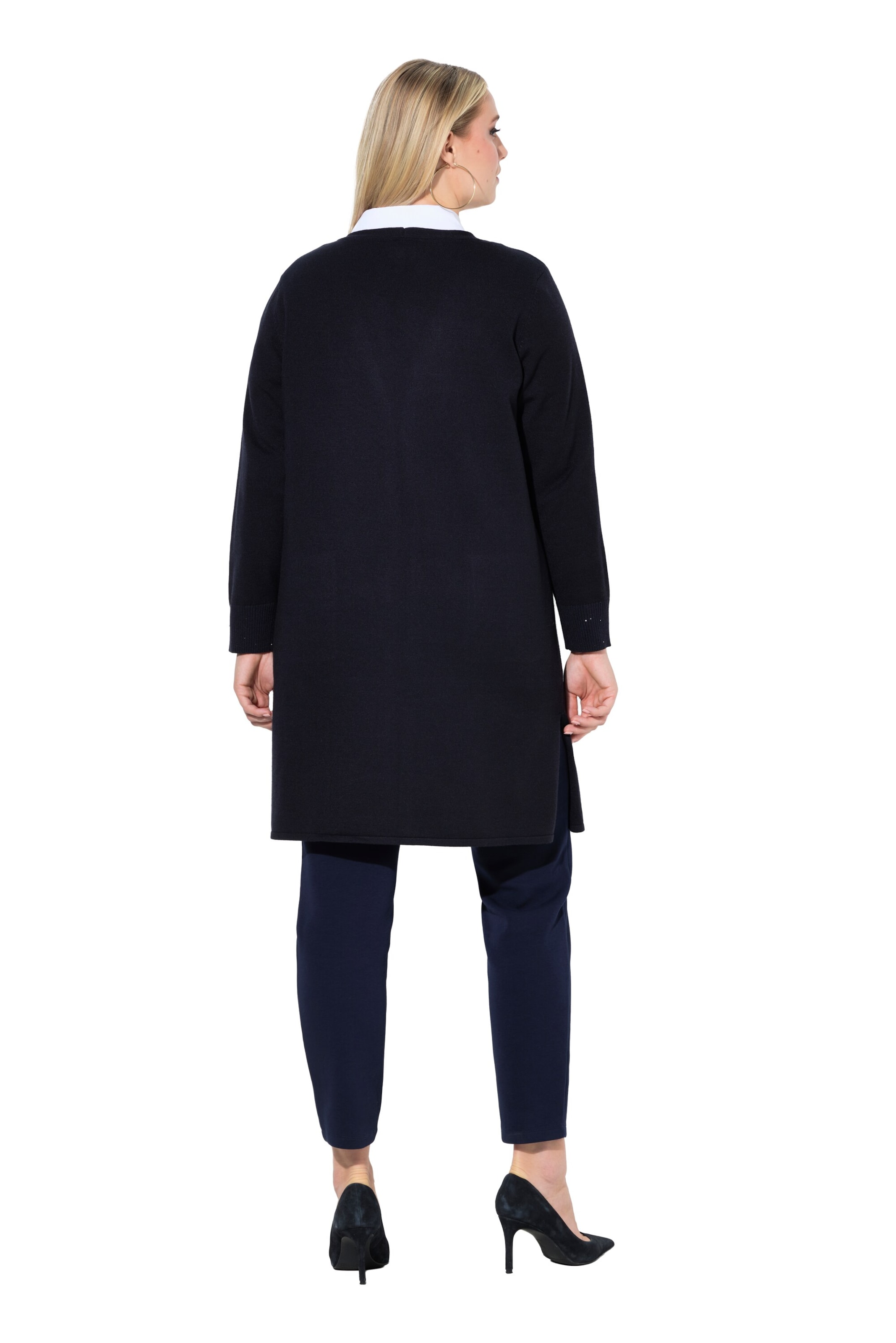 Ulla Popken Strickjacke in Blau