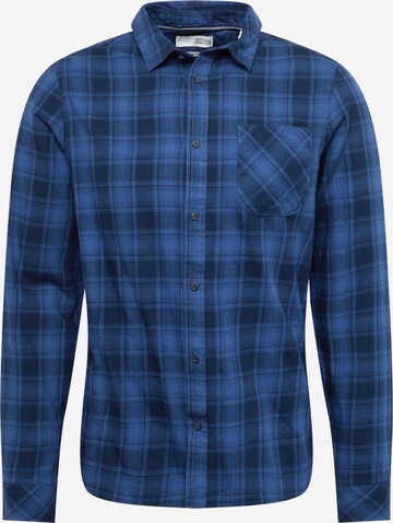 !Solid Regular fit Button Up Shirt 'Varick' in Blue: front