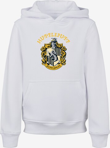 F4NT4STIC Sweatshirt 'Harry Potter Hufflepuff Crest' in Wit: voorkant