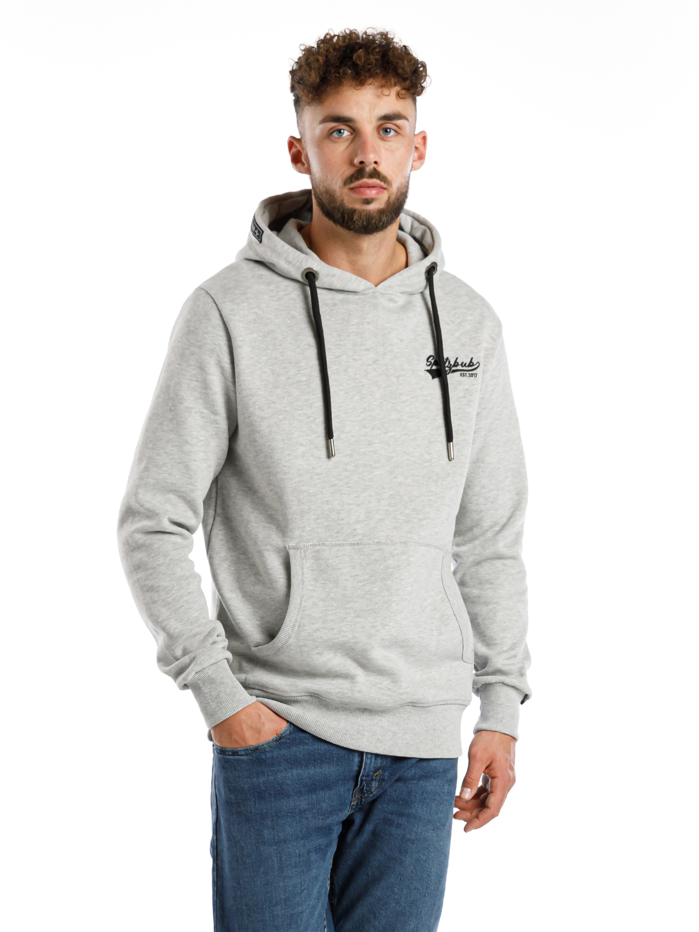 SPITZBUB Sweatshirt ' Philipp ' in Grau: Vorderseite