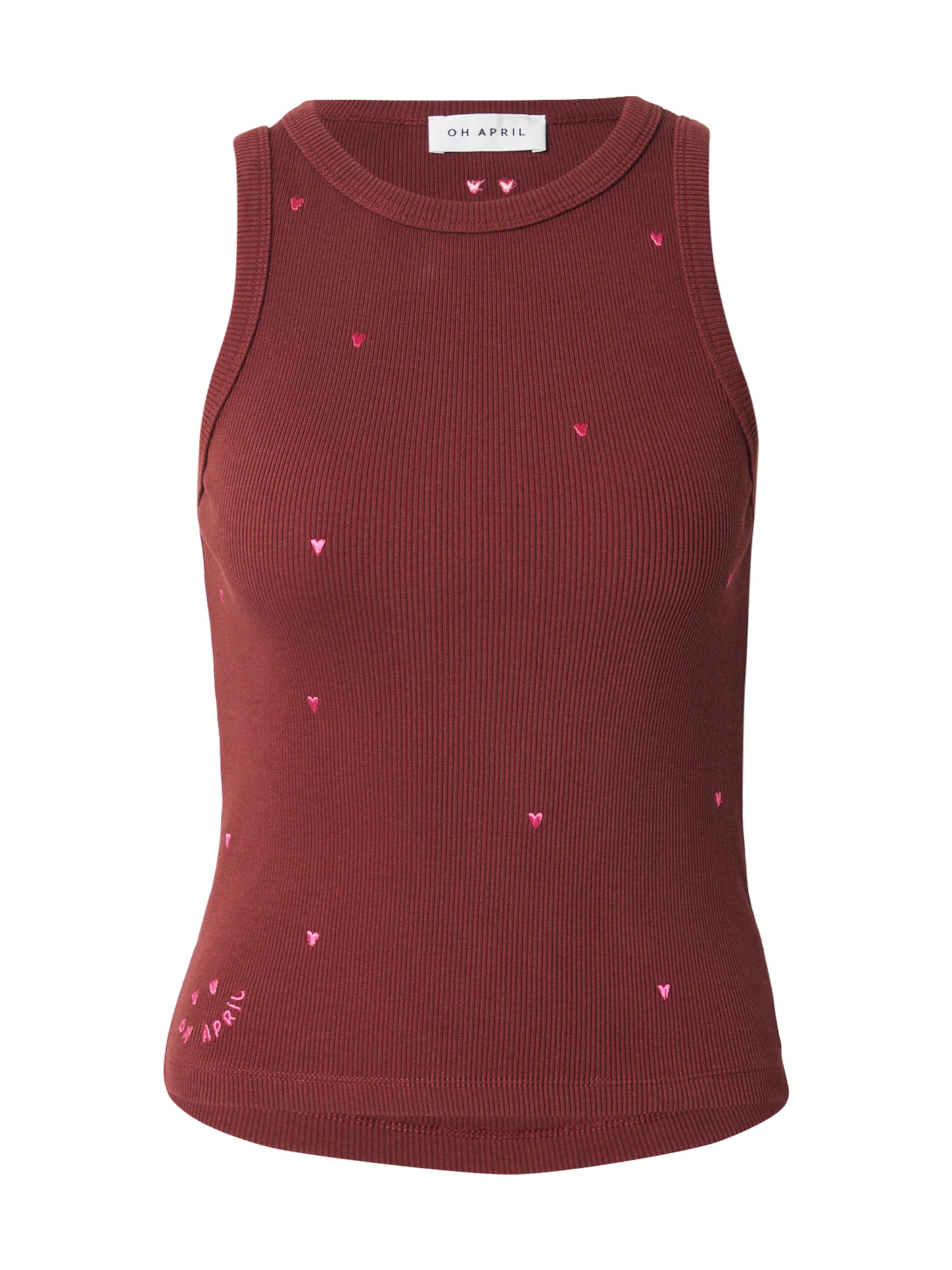 OH APRIL Top 'Dany' in Rood: voorkant