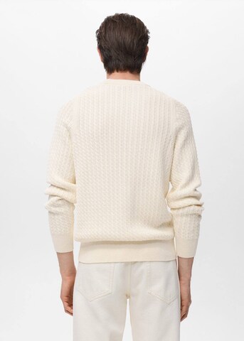 MANGO MAN Sweater 'Mars' in White