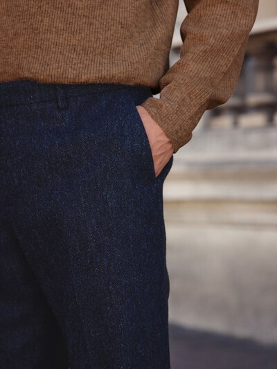 Next Trousers with creases in 50/Regular in Navy, Item view