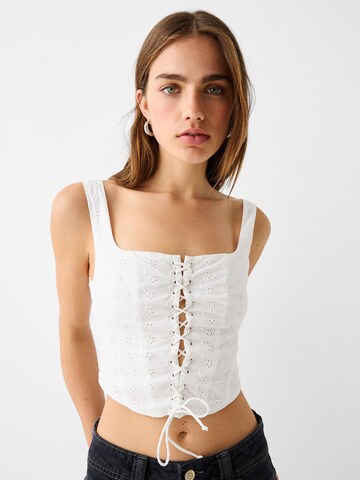Haut Bershka en blanc