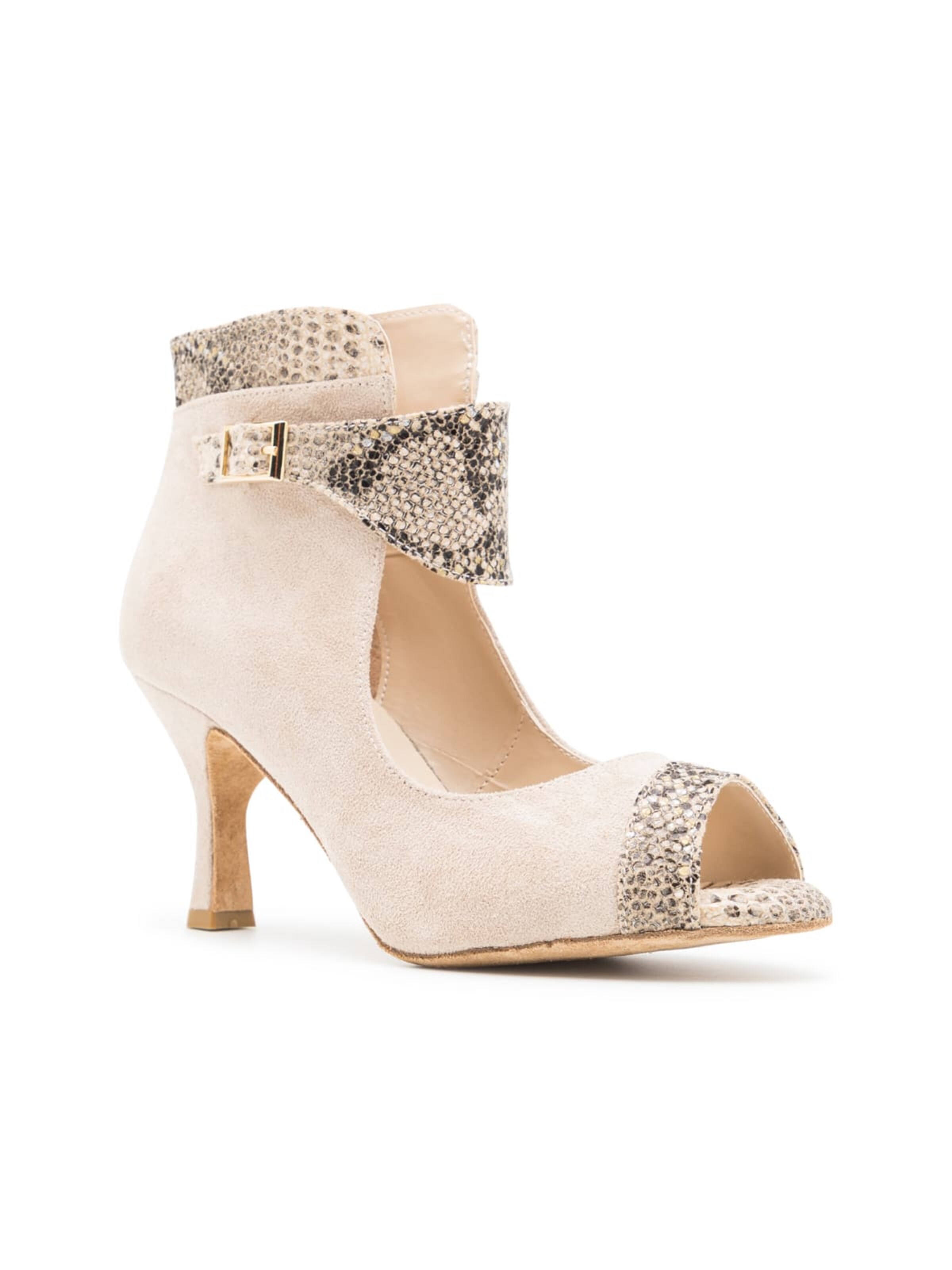 Dancing Queens Pumps 'Dancing Queens - Magnet Essence Tanzschuhe Wildleder - Absatz 8.5 cm thin & Wildleder-Sohle' in Beige: front