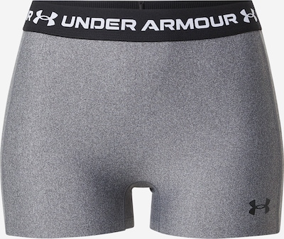 UNDER ARMOUR Sportske hlače u siva melange / crna / bijela, Pregled proizvoda