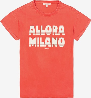T-shirt GARCIA en rouge : devant
