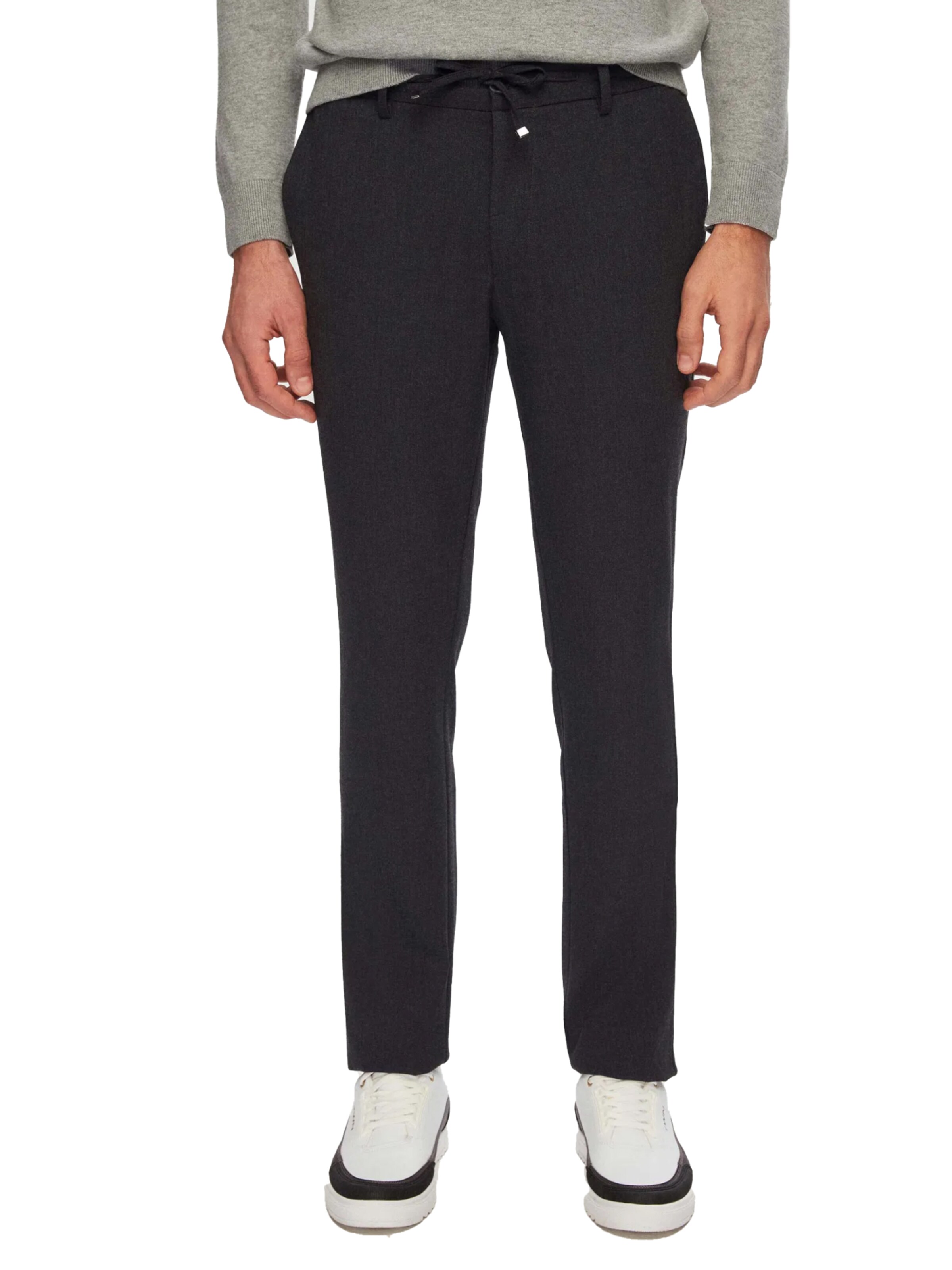 D’S Damat Slimfit Chino in Grijs: voorkant