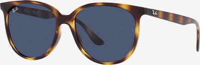 Ray-Ban Lunettes de soleil '0RB4378' en bleu nuit / marron / cognac, Vue avec produit