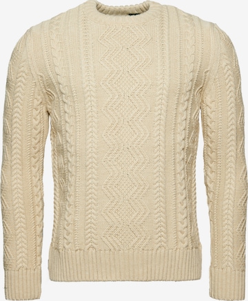 Superdry Sweater in Beige: front