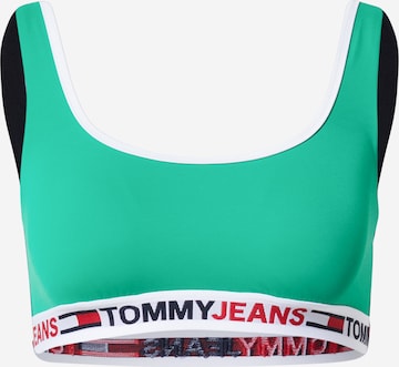 Tommy Hilfiger Underwear Horní díl plavek – zelená: přední strana