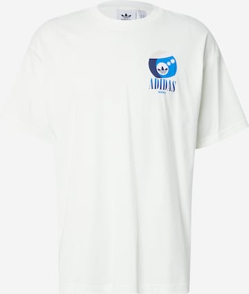 T-Shirt 'Billiard' ADIDAS ORIGINALS en blanc : devant
