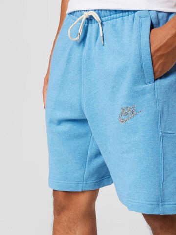 Nike Sportswear Regular Trousers 'Revival' in Blue