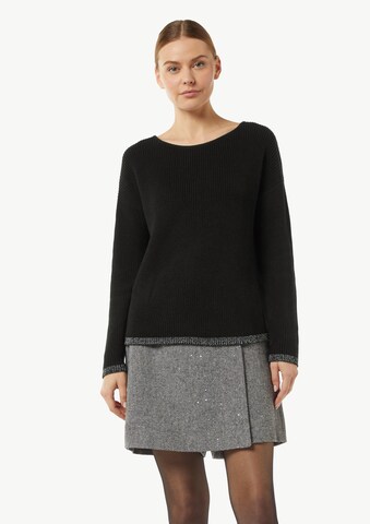 comma casual identity Sweater in Black: front