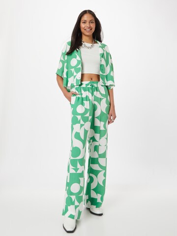 Monki Wide leg Broek in Groen