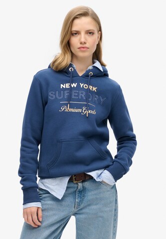 Superdry Sweatshirt in Blau: Vorderseite