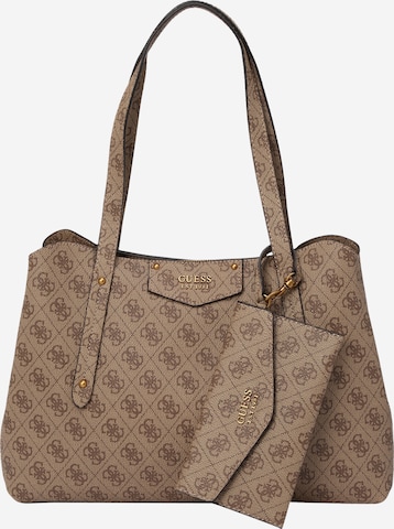 GUESS Shoulder Bag 'Brenton' in Brown: front