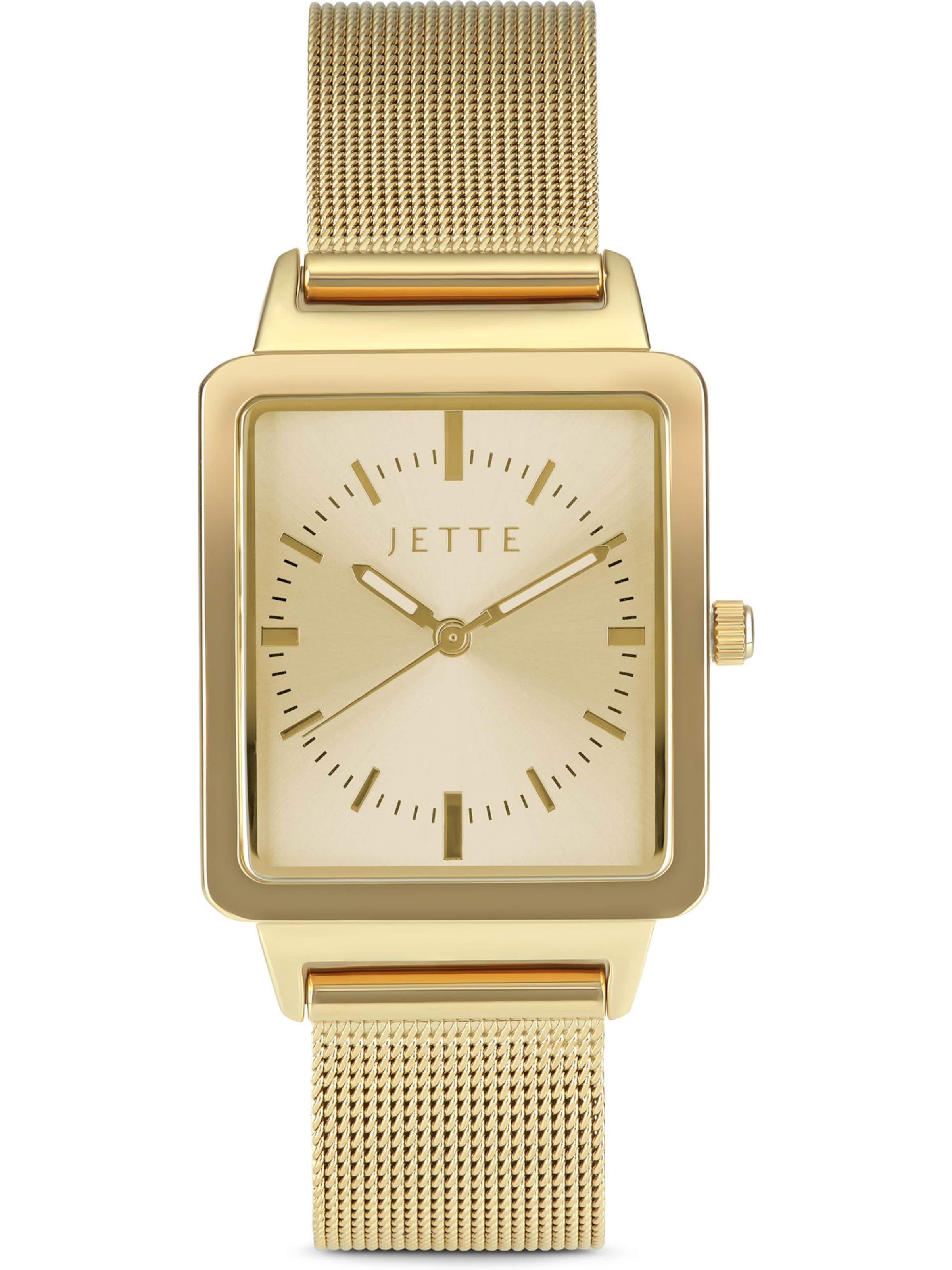 JETTE Uhr in Gold: Vorderseite