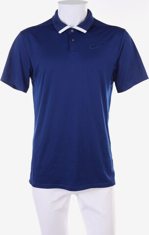 NIKE Poloshirt S in Blau: predná strana