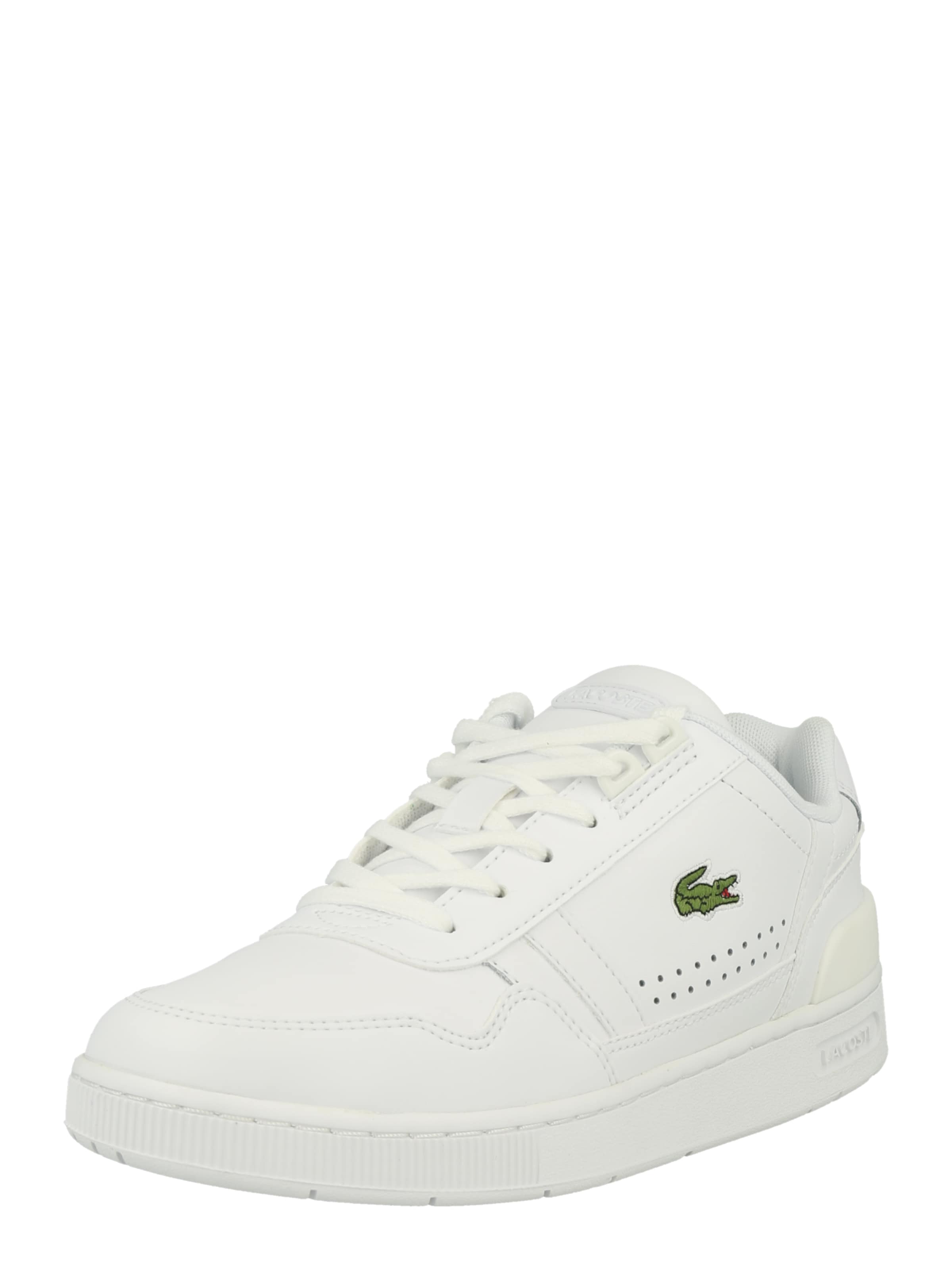 LACOSTE Låg sneaker i vit: framsida
