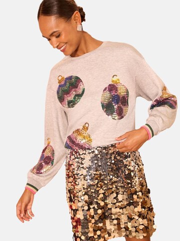 love & roses Свитшот 'Christmas' в Серый: спереди