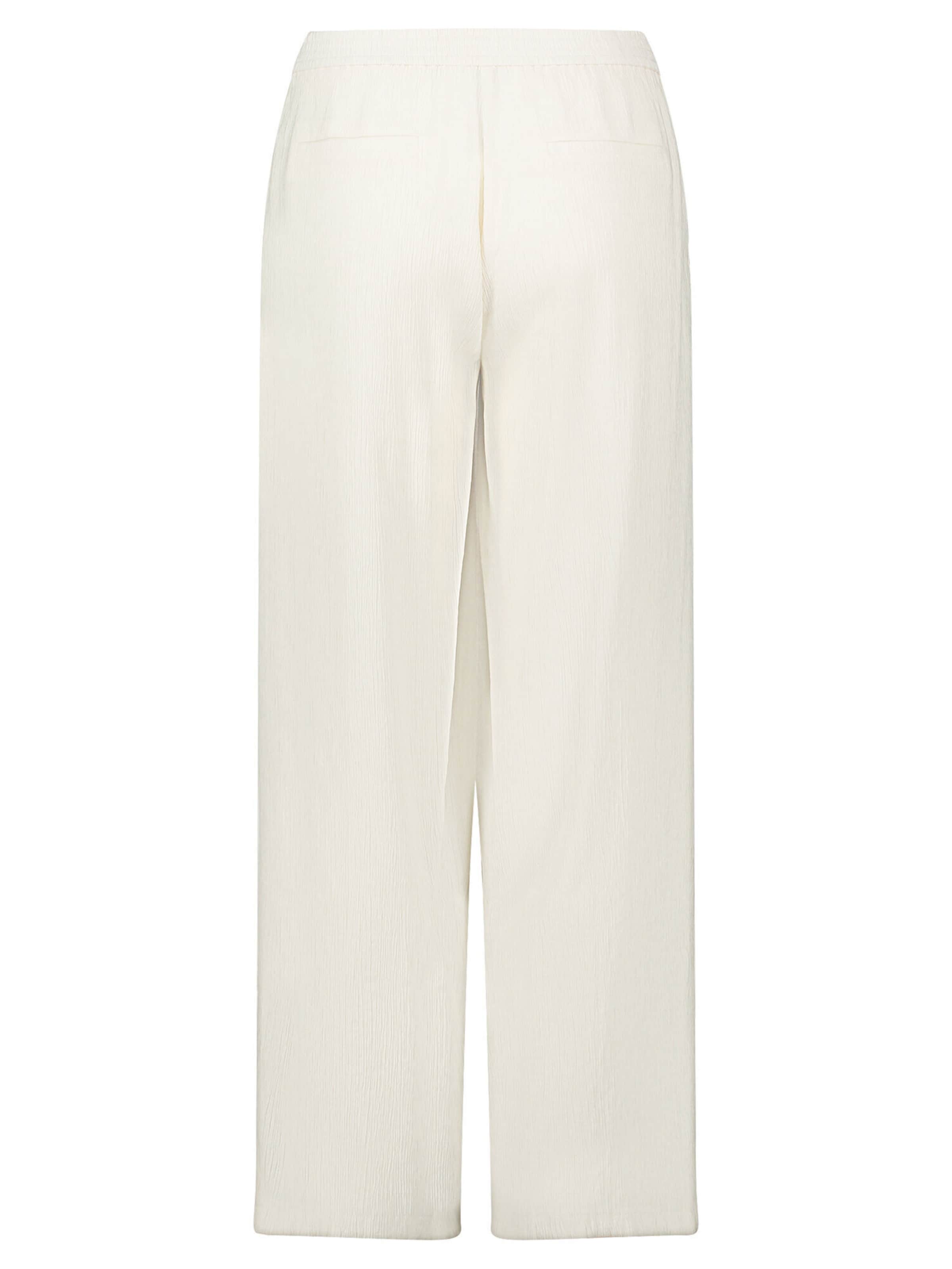 Coupe slim Pantalon Betty & Co en blanc