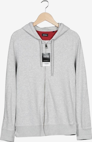 DIESEL Kapuzenpullover L in Grau: Vorderseite