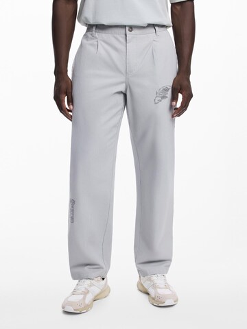 Desigual Regular Broek in Wit: voorkant