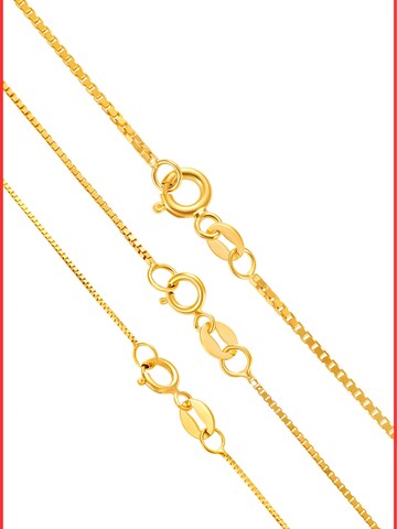NTHIRTYTHREE Necklace 'Goldkette 14 Karat Kette Gold Veneziana Stil 585 Echtgold 45cm-50cm Halskette - Bestpreis - Damen Herren mit Schmuckbox - Sale 31.08.2026' in Gold: front