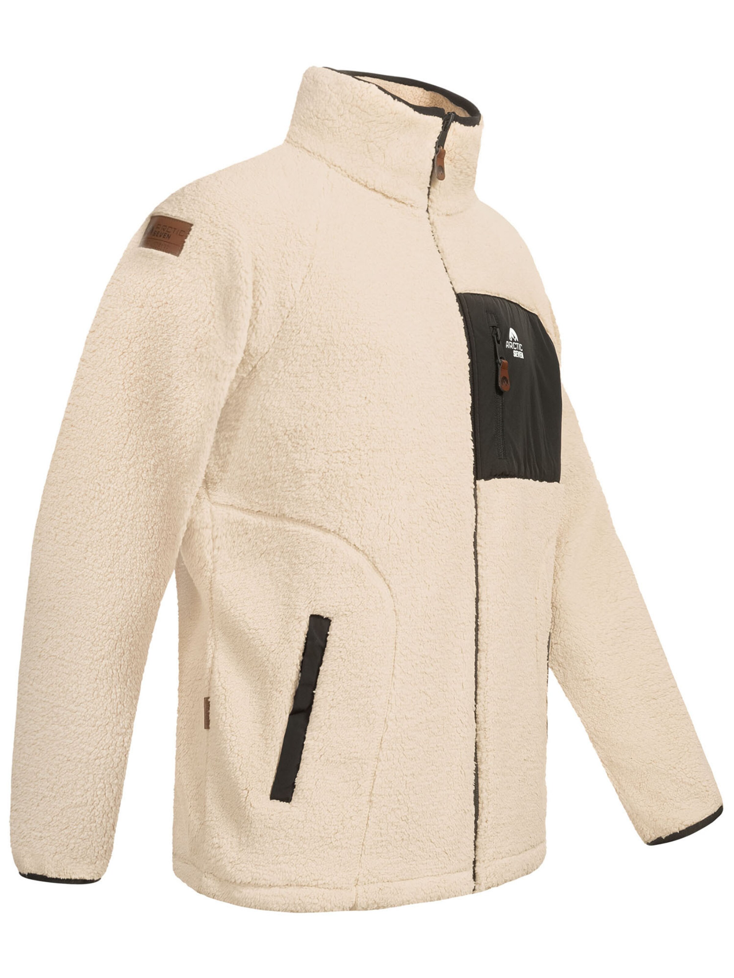 Arctic Seven Athletic fleece jacket 'AS415' in Beige
