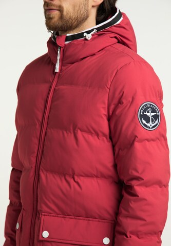 DreiMaster Maritim Winterparka in Rot