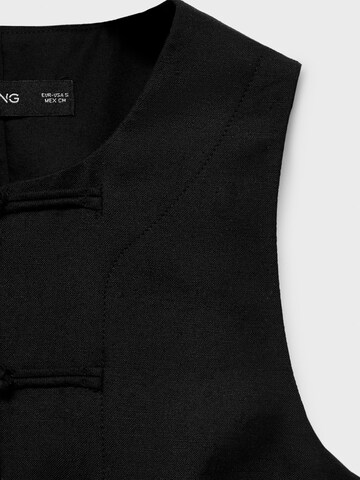 MANGO Suit vest 'LAGUNA' in Black