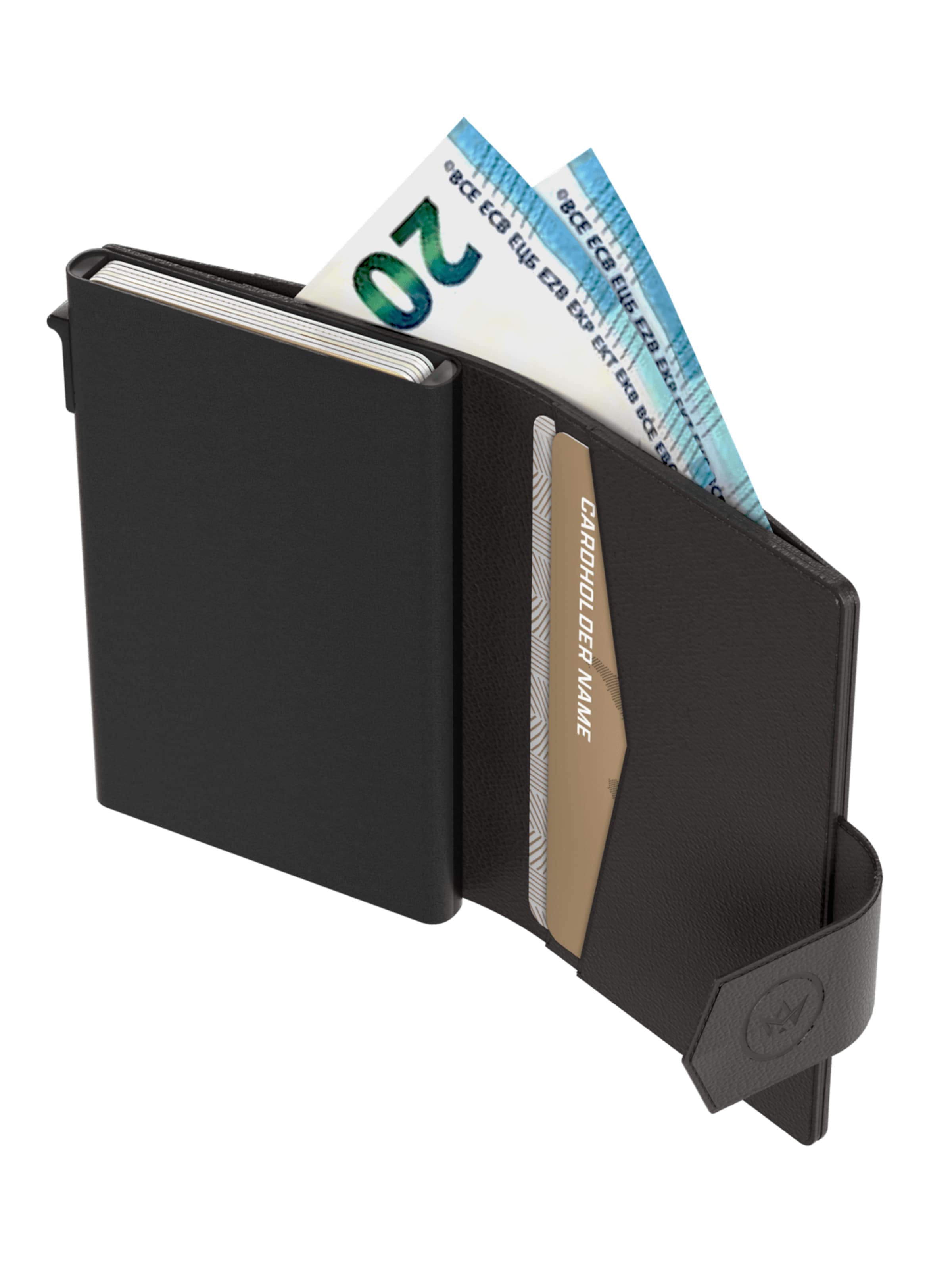 Porte-monnaies 'Pasjeshouder Plus' Prowallet en noir