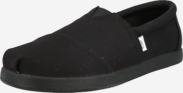 Chaussure basse TOMS en noir : devant
