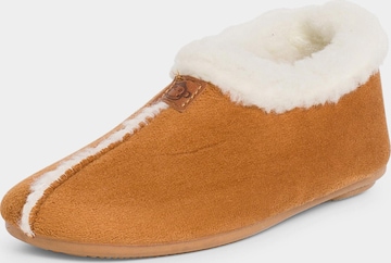 Pantoufle Pisamonas en marron : devant