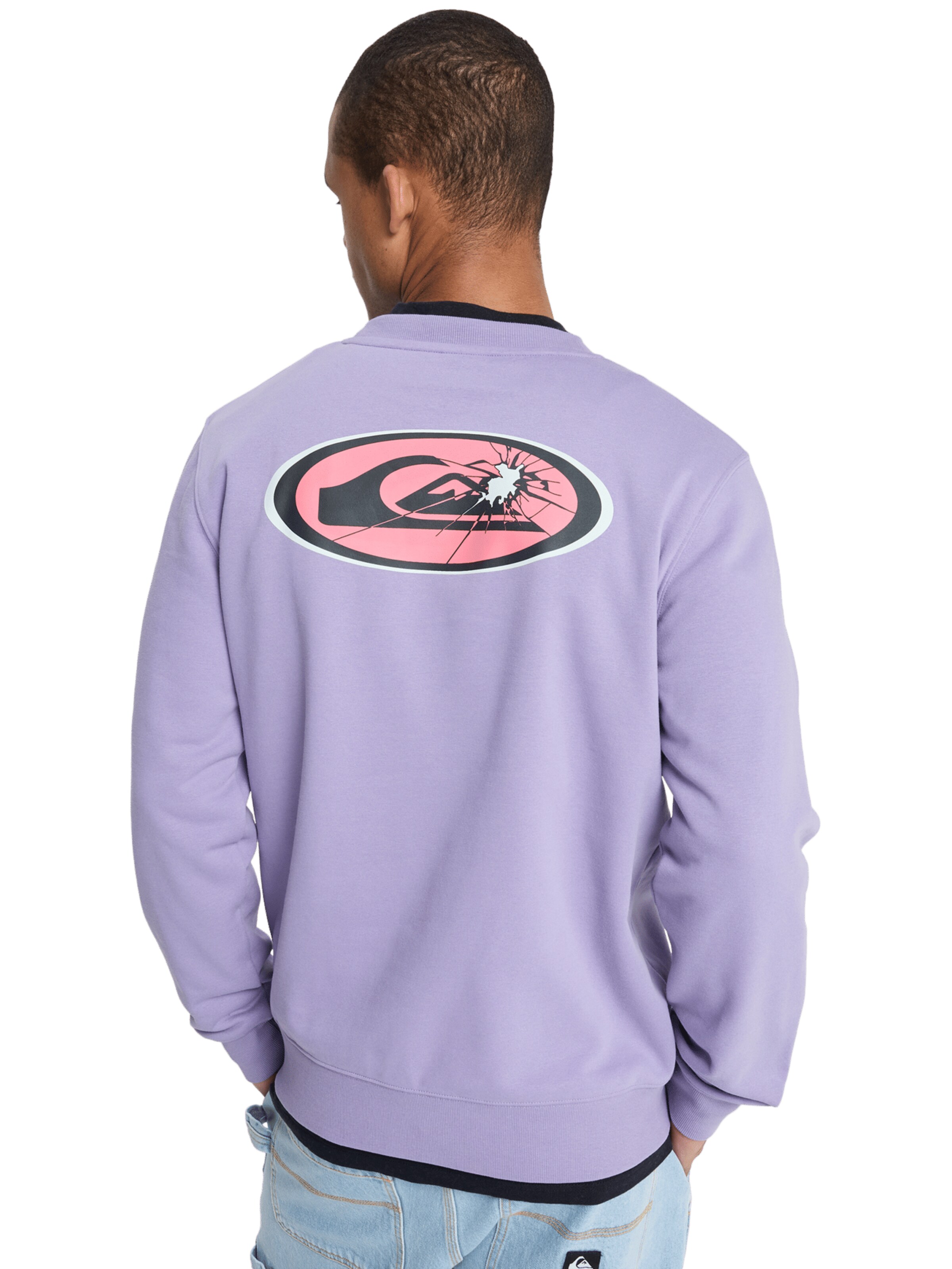 QUIKSILVER Sweatshirt 'Graphic' in Lila