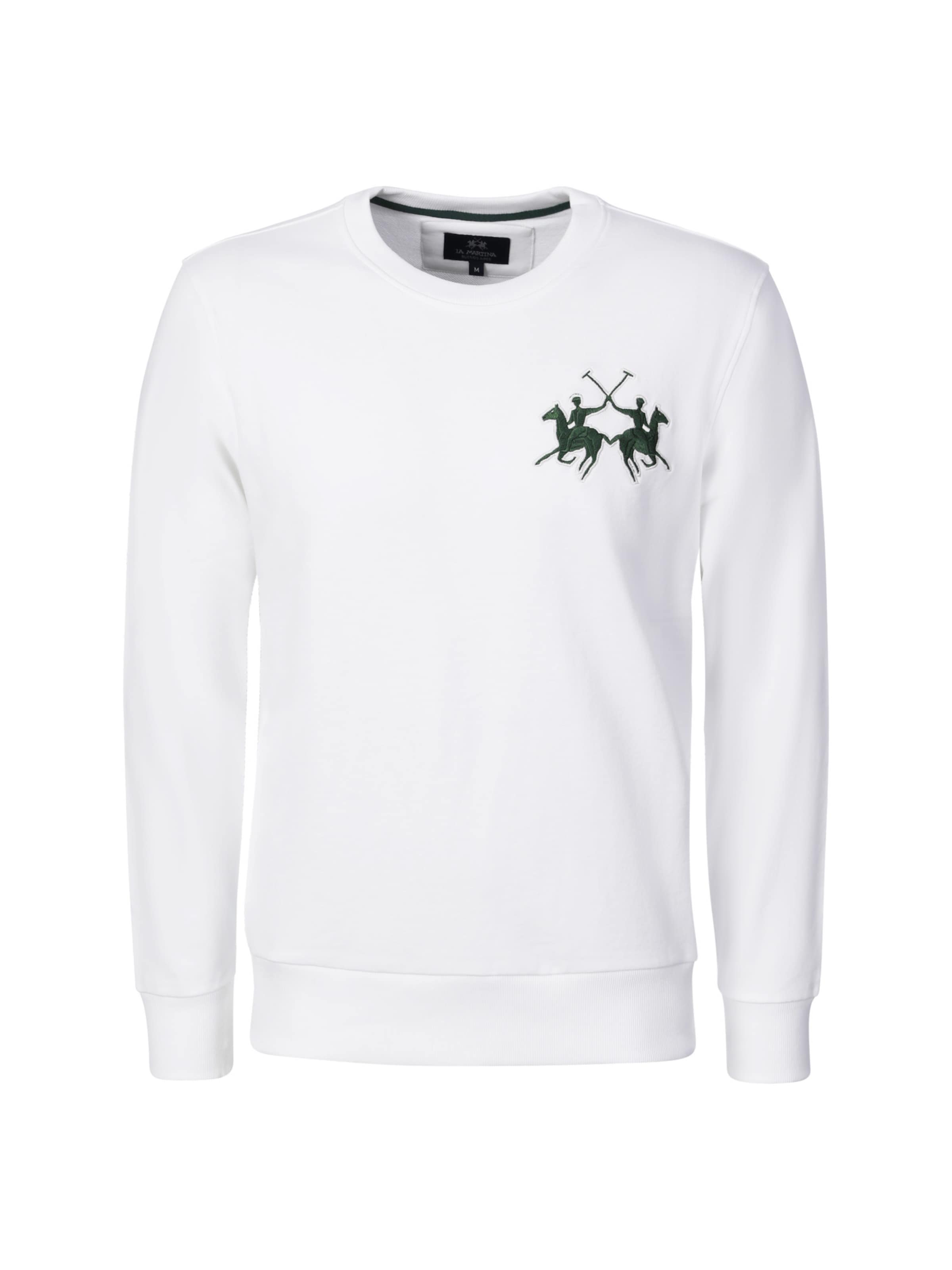 La Martina Sweatshirt in White: front