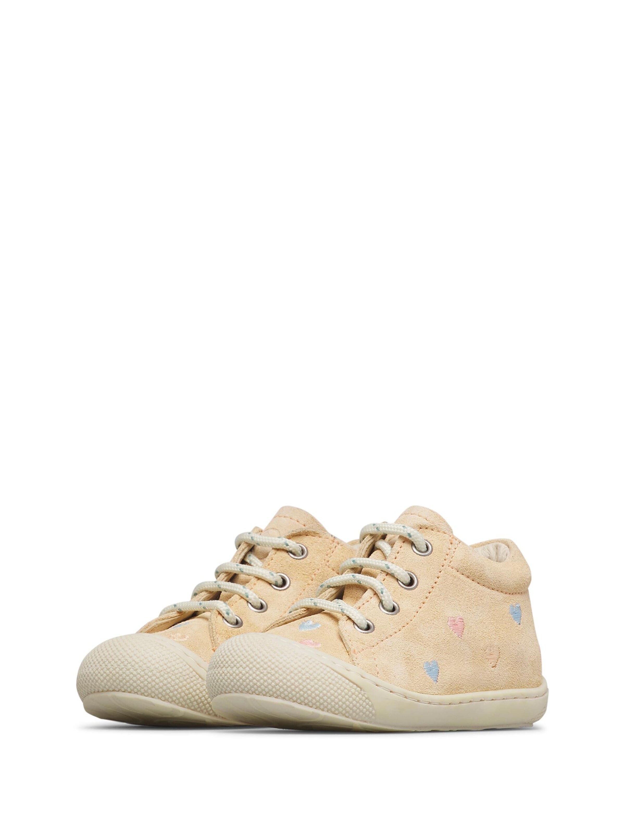 NATURINO Trainers 'COCOON EMBR.HEARTS' in Beige
