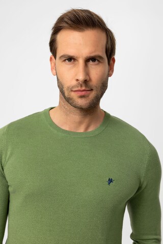 DENIM CULTURE Sweater 'LEVIN' in Green