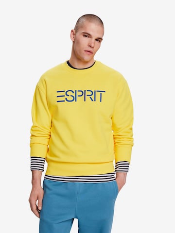 Sweat-shirt ESPRIT en jaune : devant